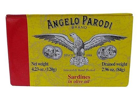 Angelo Parodi Portuguese Sardines in Olive Oil Tin, 4.23 oz Fashion