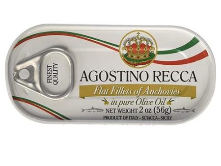 Agostino Recca Anchovies in Olive Oil Tin, 2 oz Sale