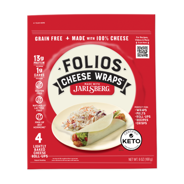 Folios All Natural Jarlsberg Cheese Wraps, 6 oz [Pack of 3] Sale