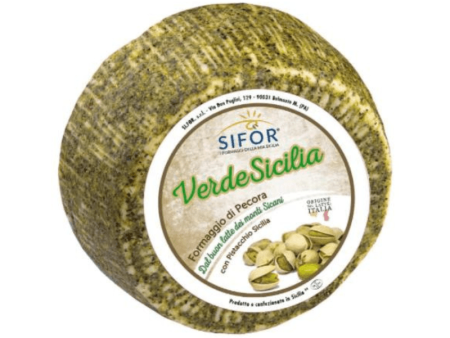 Sifor Mignon Verde Pecorino with Pistachio on Rind, 2 lb. Sale