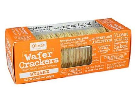 Olina s Bakehouse Sesame Wafer Crackers, 3.5 oz Hot on Sale