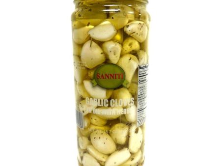 Sanniti Garlic Cloves in Oil with Herb, 15.7 oz (445 g) Online Hot Sale