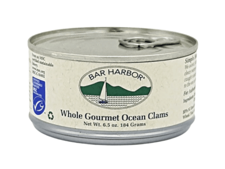 Bar Harbor Whole Gourmet Ocean Clams, 6.5 oz Supply