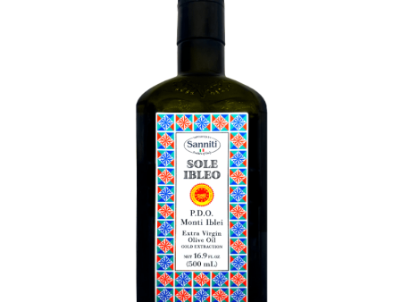 Sanniti Sole Ibleo PDO Monti Iblei 100% Cold Extracted Extra Virgin Olive Oil, 16.9 oz Online Sale