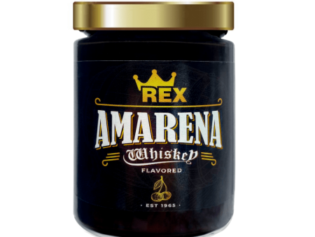 Rex Whiskey Flavored Amarena Cherries in Syrup, 13.4 oz Supply