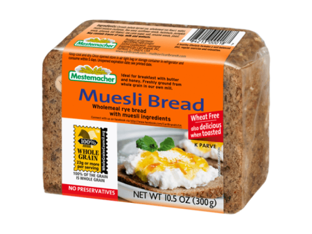 [Best Before: 02 02 25] Mestemacher Muesli Bread, 10.5 oz Cheap