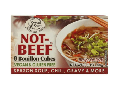 [Best Before: 03 20 25] Edward & Sons Not-Beef Bouillon Cubes, 3.1 oz Online Hot Sale