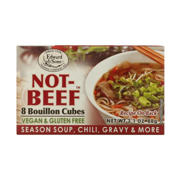 [Best Before: 03 20 25] Edward & Sons Not-Beef Bouillon Cubes, 3.1 oz Online Hot Sale