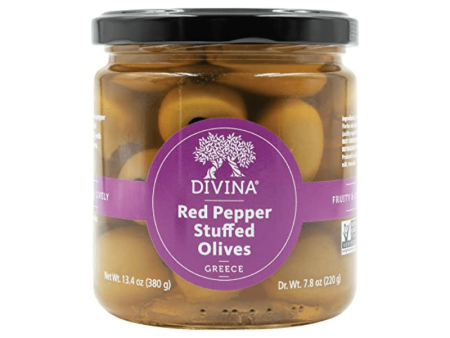 Divina Red Pepper Stuffed Olives, 13.4 oz Online Sale