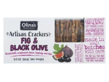 Olina s Bakehouse Fig & Olive Artisan Cracker, 3.5 oz For Discount