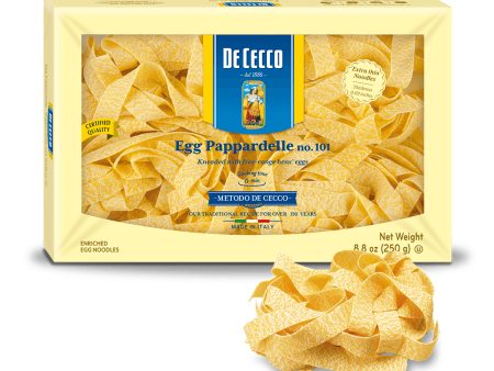 De Cecco Egg Pappardelle Pasta, 8.8 oz Online Sale