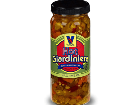 [Best Before: 04 17 25] Vienna Hot Giardiniera, 16 oz Hot on Sale