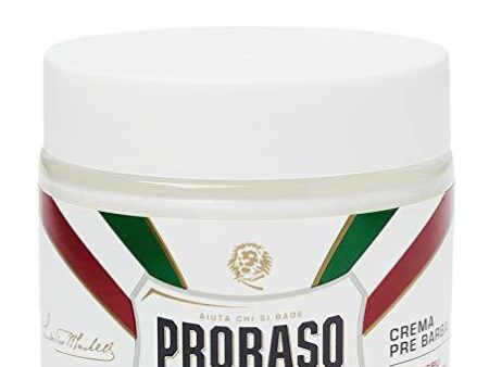 Proraso Pre-Shave Cream for Sensitive Skin, 3.6 oz Online now