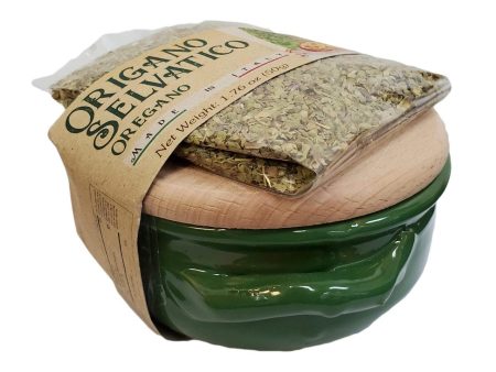 [Best Before: 02 01 25] Casarecci Ricetta Origano Selvatico with Terracotta Ceramic Bowl, 1.76 oz For Cheap