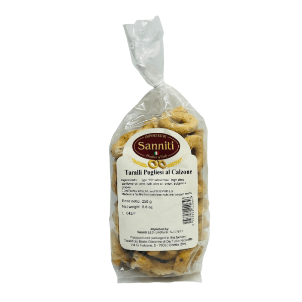 Sanniti Taralli Pugliesi al Calzone, 8.8 oz Fashion