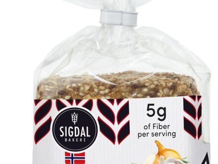 Sigdal Bakeri Gluten Free Wholegrain Crispbread Garlic & Onion, 8.29 oz For Discount