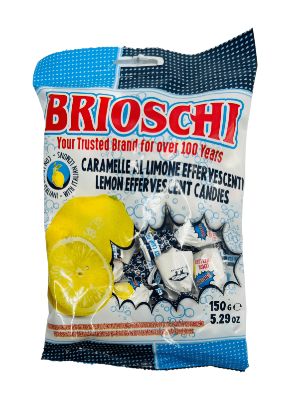 Brioschi Lemon Effervescent Digestive Fizzy Candy Retail bag, 5.29 oz For Discount