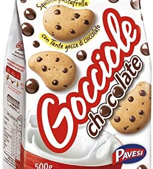 Pavesi Gocciole Cookies Chocolate with Chocolate Chip, 17.5 oz Online now