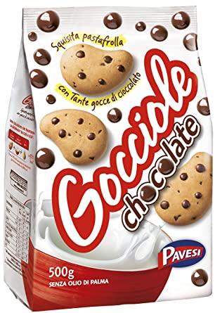 Pavesi Gocciole Cookies Chocolate with Chocolate Chip, 17.5 oz Online now