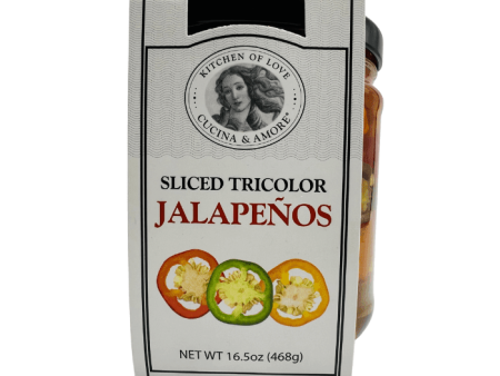 [Best Before: 05 30 25] Cucina & Amore Tricolor Jalapenos, 16.5 oz Discount