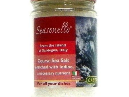 Seasonello Coarse Sea Salt Enriched with Iodine, 10.5 oz Online Hot Sale