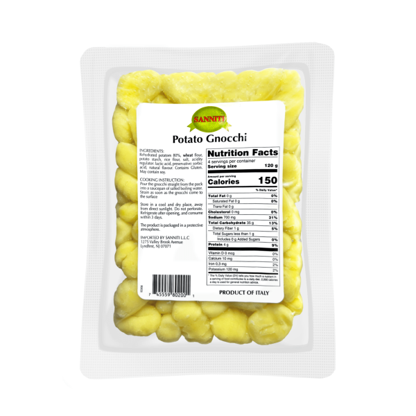 Sanniti 80% Potato Gnocchi, 1.1 lb. For Discount