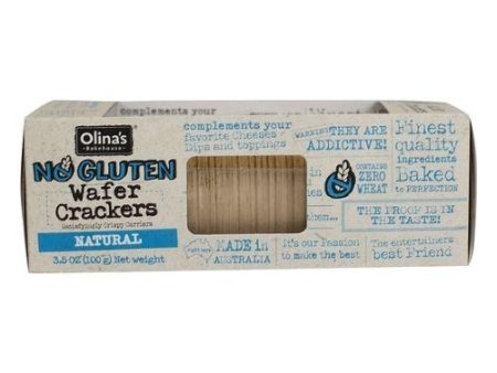 Olina s Bakehouse Gluten Free Natural Wafer Crackers, 3.5 oz Supply