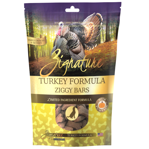 Zignature Ziggy Bars Turkey Formula Dog Treats For Discount