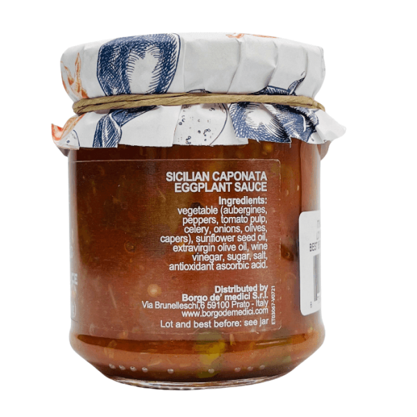 Borgo de  Medici Sicilian Eggplant Caponata, 6.7 oz Online Hot Sale