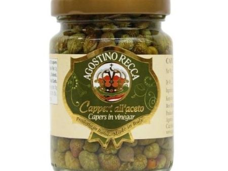 Agostino Recca Capers in Vinegar, 3.7 oz (106g) Online Hot Sale