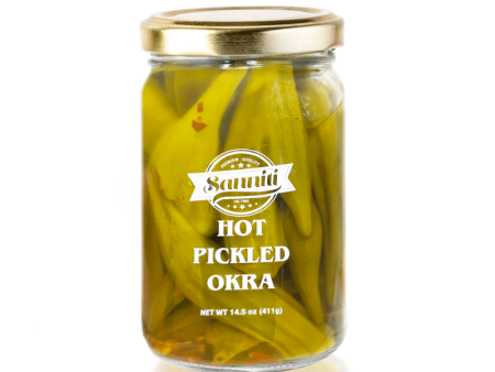 Sanniti Hot Pickled Okra, 14.5 oz Discount