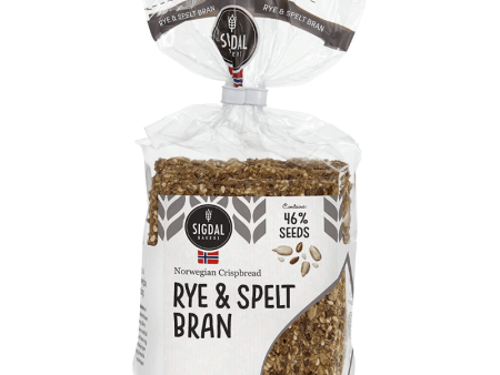 Sigdal Rye & Spelt Bran Wholegrain Crispbread Bag, 8.29 oz Hot on Sale