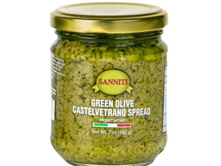 Sanniti Green Castelvetrano Olive Spread Jar, 7 oz (190 g) Discount