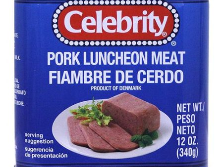 Celebrity Luncheon Meat Pork, 12 oz Supply