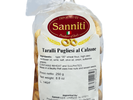 Sanniti Taralli Pugliesi al Calzone, 8.8 oz Fashion