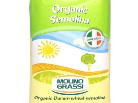 Molino Grassi Italian Organic Durum Semolina, 2.2 lb. Online Hot Sale