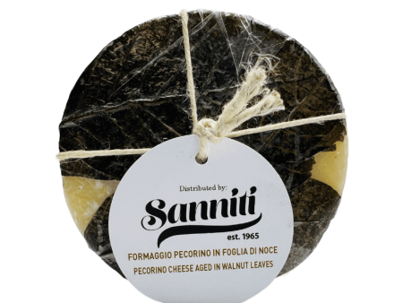 Sanniti Salcis Pecorino Cheese Aged in Walnut Leaves, 16 oz Hot on Sale