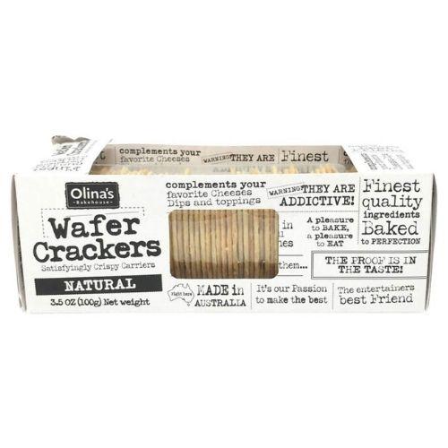 Olina s Bakehouse Natural Wafer Crackers, 3.5 oz Cheap