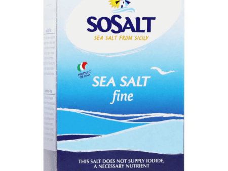 SoSalt Fine Sea Salt, 35.3 oz on Sale