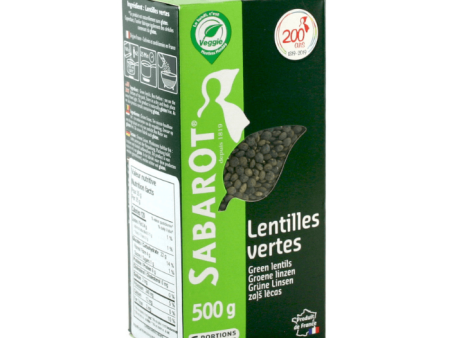 [Best Before: 08 11 25] Sabarot Green Lentils, 17.6 oz Supply