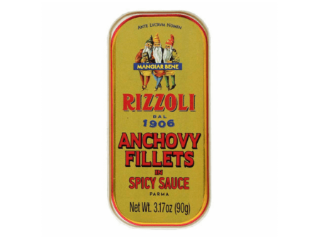 [Best Before: 05 28 25] Rizzoli Anchovy Fillets in Spicy Sauce, 3.17 oz Sale