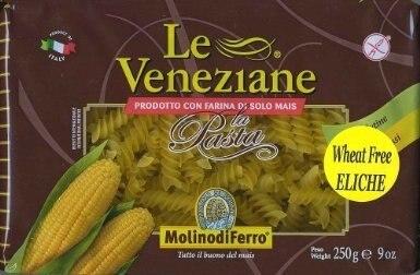 Le Veneziane #134 Eliche Fusilli Corn Gluten-Free Pasta, 8.8 oz on Sale