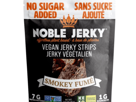 [Best Before: 03 13 25] Noble Jerky No Sugar Added Vegan Smokey Strips, 2.47 oz Online Sale