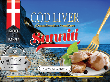 Sanniti Danish Cod Liver, 4.27 oz (121 g) Online Sale