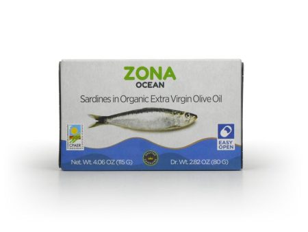 Zona Ocean Sardines in Organic Extra Virgin Olive Oil, 4 oz Discount