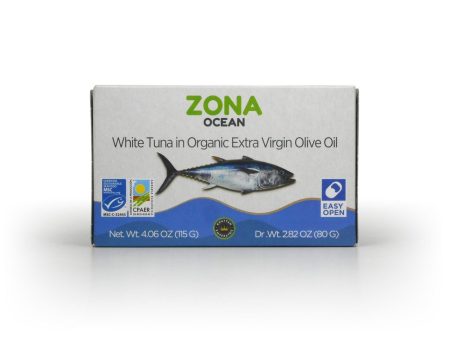 Zona Ocean White Tuna in Organic Extra Virgin Olive Oil, 4 oz Online now