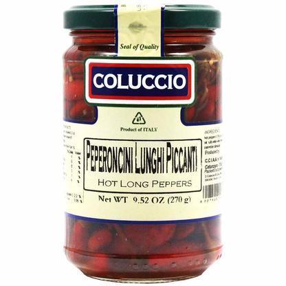 Coluccio Italian Hot Long Peppers, 9.52 oz Discount