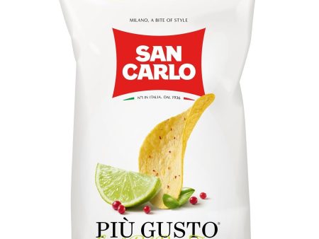 San Carlo Lime and Pink Pepper Potato Chips, 150g Online Sale