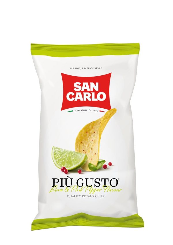 San Carlo Lime and Pink Pepper Potato Chips, 150g Online Sale