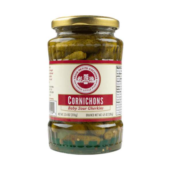 Les Trois Petit Cochon Cornichons, 12.4 oz Hot on Sale